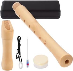 Wooden Blockflöte Soprano Recorder Instrument with Hard Case, Baroque Fingering C Key Britain-style Wooden Recorder, Recorder Instrument for Students Adults Beginners
