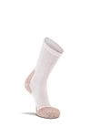 FoxRiver womens Steel -Toe Heavyweight Work Crew (2 Pair Pack) Socks, White, Medium US