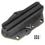 Artec TRA73 Alnico 5 Hot Rails Bridge Single Coil Sized Humbucker Pickup 12K for Tele Style Electric Guitar, Black