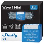 Shelly Wave 1 Mini - 1-channel Smart Z-Wave Switch with Dry Contacts, 8A, Light and Garage door remote control, Z-Wave Hub required, Low Power consumption, Android app, SmartStart​ setup