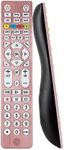 GE 6-Device Backlit Universal Remote Control for Samsung, Vizio, Lg, Sony, Sharp, Roku, Apple TV, Smart TVs, Streaming Players, Blu-Ray, DVD, Master Volume Control, Rose, 47505