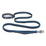 RUFFWEAR, Roamer Bungee Dog Leash for Running, Biking or Hiking, Can be Used Hand-Held or Hands-Free, Orion Blue, 7.3'-11'