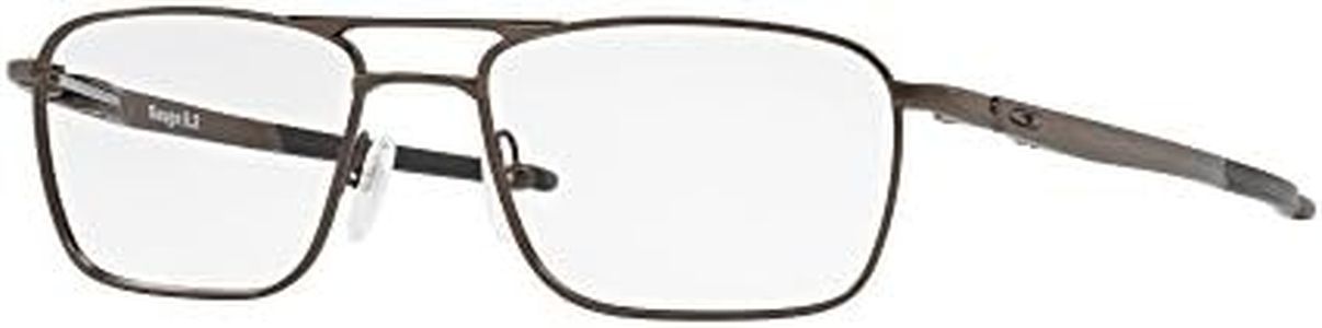 Oakley Men's Ox5127 Gauge 5.2 Truss Titanium Square Prescription Eyeglass Frames, Pewter/Demo Lens, 53 mm