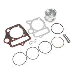 Piston Rings Gasket Set, 52.4mm Motorbike Pistons Rings High Strength Engine Parts Piston Set Rings Gaskets Piston Ring Rebuild Kit for 110cc 125cc Engine ATV Dirt Pit Bike Go Kart