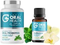 Advanced Bad Breath Treatment Duo — The Oral Probiotics Tablet & OraRestore Natural Mouth & Tooth Concentrated Oil — Dentist Formulated Mint Flavor
