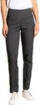 SLIM-SATION Women's Golf Regular Pull-On Straight-Leg Pant with Pockets (Charcoal, 4)