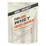 FUELONE Whey Iso-Max (Unflavoured, 1kg / 2.2lbs) | Whey Protein Isolate | 31g Protein