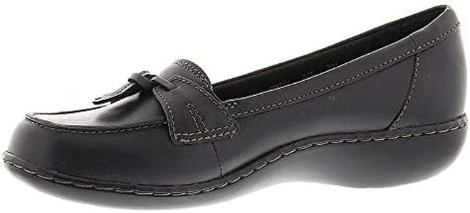 Clarks Women's Ashland Bubble Slip-On Loafer, Black, 10 US