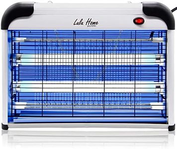 Lulu Home Electric Bug Zapper, Aluminium Indoor Insect Killer for Mosquito, Bug, Fly with Powerful 2800V Grid 20W Bulbs