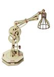 AdiChai STEM Model Wooden Gear LAMP Educational & Construction DIY Based Activity Game for Kids and Adults Simple to Build, Fun Project, Made in India (5 + Years)