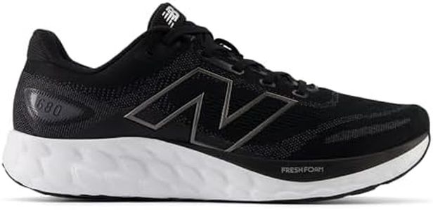 New Balance Men's Fresh Foam 680 V8 Running Shoe, Black/Magnet/Black Metallic, 10 Wide