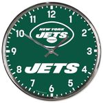 WinCraft New York Jets Chrome Wall Clock