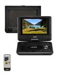 9.5" Portable DVD Player with 7.5" Swivel Screen for Kids, 5-Hours Rechargeable Battery, Support USB/SD Card/Sync TV, Regions Free, AV in/Out, Mini Video Players with with Car Headrest Mounter