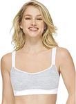 Hanes Womens Reversible SmoothTec Wirefree Bra Mhg550, Sterling Heather Print, Small