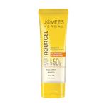 Jovees Herbal Sun Aqua Gel SPF 50 PA+++ infused with 1% Hyaluronic Acid & Vitamin E | Lightweight Texture, Non-Greasy, No White Cast, Broad Spectrum Protection I For All Skin Types -100 G