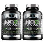 NO2 Xtreme - Nitric Oxide Supplement - Pump Pre Workout Tablets - with L Arginine, Niacin and Caffeine - Vegetarian & Vegan Nitric Oxide Supplements for Men and Women (240 Capsules)