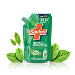 Savlon Herbal Sensitive pH Balanced Liquid Handwash Refill Pouch, 675ml, Hand Wash with 90% Natural Origin Content, 99.9% Germ Protection