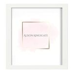 Alison Kingsgate 6x6 Inch Frame White Square Picture Frames In Multiple Sizes - 6x6 Square White Frames With Safe Perspex Front - Use AsWhite Frame - White Frame - 6x6 Frame