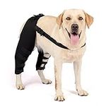 Zunea 1Pair Dog Leg Brace for Hind Leg ACL CCL Tear Canine Rear Hock Joint Brace Dogs Back Legs Compression Sleeve Wrap Protector and Extra Support for Wound Injury and Sprain Healing of Arthritis