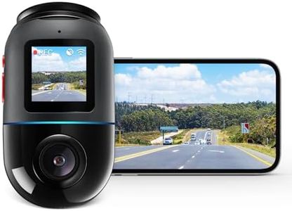 70mai Dash Cam Omni, Rotation 360°, Vision Nocturne supérieure, eMMC 128 Go, Enregistrement en accéléré, Mode stationnement 24 h/24, détection de Mouvement par IA,1080p, GPS, contrôle par Application