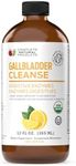 Complete Natural Gallbladder Complete - Liquid Supplement for Gallbladder Support, Liver Cleanse, and Digestive Health with Apple Cider Vinegar, Turmeric, Beet, Digestive Enzymes, Milk Thistle - 12oz