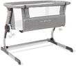 Baby Delight Beside Me Dreamer Bassinet | Bedside Sleeper | 6-Position Height Adjustment | Charcoal Tweed