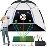 MoKo Golf Net with Practice Mat, 10