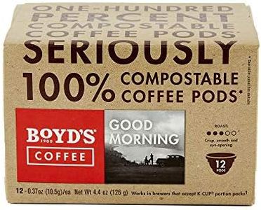 Boyd's Good Morning Coffee - Medium Roast - Single Cup, 0.37 Oz (Pack of 12)