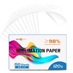 HTVRONT Sublimation Paper 8.5x14 inches - 150 Sheets Sublimation Paper Compatible with Inkjet Printer 120gsm…