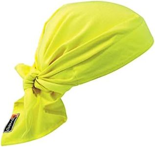 Cooling Dew Rag, Fire Resistant, Evaporative Polymer Crystals for Cooling Relief, Ergodyne Chill Its 6710FR,Lime