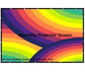 [Upgraded 2023] 96 Inch Foldable Projector Screen (Anti-Light) (Anti-Crease) Wrinkle-Free Ratio 16:9 Full HD 4k 3D Supported for Home Cinema, Theater, Indoor, Outdoor Movie-(120 cm, (H) x 214 cm (W))