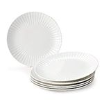 ZEN Pleats Porcelain Dinner Plates 