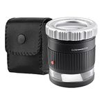 30X Loupe Magnifier,Adjustable Focal Length Metal Magnifier,Foldable Jewelry Magnifier Glass for Textile Optical,Embroidery,Circuit Board,Coins,etc.