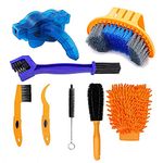 PIAHESA 8PCS Bike/Bicycle Cleaning Tool Kit- Bike Cleaning Brush,Bike Chain Cleaner,Mountain Bike Maintenance Tool,Suitable For Mountain, Road, City, Hybrid,BMX Bike,Folding Bike