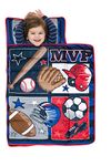 Baby Boom Nap Mat Set - Includes Pillow and Fleece Blanket - Great for Boys and Girls Napping at Daycare, Preschool, or Kindergarten - Fits Sleeping Toddlers and Young Children - Kid Friendly Design