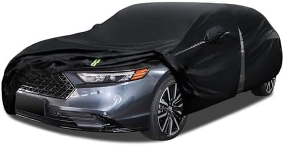 Migaven 6 Layers Car Cover Waterproof All Weather for Automobiles, Universal Fit for Toyota Camry, Honda Accord, Kia K5, Hyundai Sonata, Full Exterior Cover for Sedan 187-198 inch