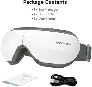 Medcursor Heated Eye Massager – White, Soothing Compression