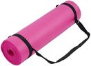 BalanceFrom All Purpose 1/2-Inch Extra Thick High Density Anti-Tear Exercise Yoga Mat with Carrying Strap, Pink