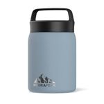 Hydrapeak 18 oz Insulated Food Thermos Hot and Cold, Soup Thermos, Food Thermos, Thermos for Hot Food, Vacuum Insulated Food Jar, Stainless Steel, for Office, Outdoor (Modern Blue)