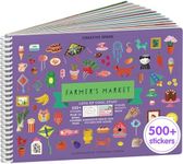 Farmer's Market Stickers + Coloring