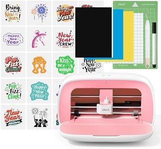 Likcut Vinyl Cutter Machine, Upgrade Cutting Machine Glee S501 for DIY Joy, Portable Smart Cutting Tool for Crafter, Sticker Decal Maker Printing for Family & School Fun Projects and Decorations, Pink