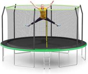 AOTOB 15 FT Kids Trampoline with Sa
