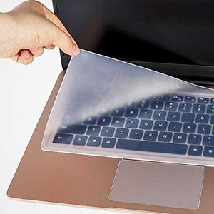 SDTEK Pellicola protettiva Compatible con tastiera Cover in silicone Pellicola trasparente universale Compatible con laptop, notebook, netbook, Chromebook da 15-17 pollici (trasparente)