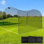 Sharellon Baseball Batting Cage - Portable Heavy-Duty Batting Cage Net for Baseball Softball Pitching Practice - 13×10×8FT Fit Kids Adults & Indoor Outdoor Training