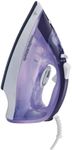 Morphy Richards Crystal Clear Steam Iron, Ceramic Non-stick Soleplate, 115g Steam Boost, 40g Steam Output, Anti Drip, Anti Scale, 350ml Water Tank, Self-Clean, 2.5m Cord, 2400W, Purple, 300301