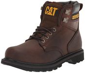 Caterpillar Men's 2nd Shift 6" Plain Soft-Toe Work Boot Dark Brown 7.5 D(M) US