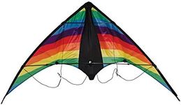 In the Breeze Rainbow Stripe Dual Control Sport Kite,48" W x 26" H