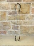 Hand Crafted Wood Burner Fire Place Side Coal Tongs Oak Leaf Design 500mm