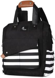 R for Rabbit Caramello Delight Stylish Diaper Bag Backpack for Mothers for Travel, Large Capacity Multifunction Waterproof Maternity Mother Bag for New Born Baby Mom (Black Stripes)