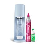 SodaStream Terra Sparkling Water Maker (Blue) with CO2 Cylinder, 1L Dishwasher Safe Bottle & Bubly Drink